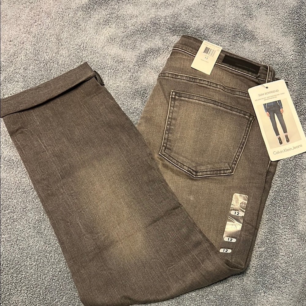 Calvin Klein Gray Skinny Jeans Versatile Style